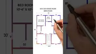 30x30 house plan| 4bhk plan #houseplan #housedesign #shorts