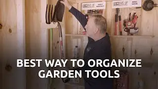 Best Way to Organize Garden Tools in Your Shed or Garage | Simple Vertical Tool Rack Solution