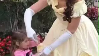 Belle singing &ldquo;Beauty and the Beast&rdquo; at a birthday party in Calabasas