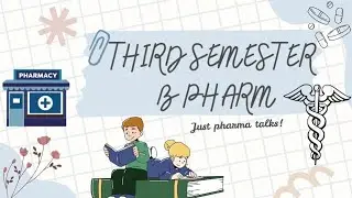 Third Semester B Pharm / Subjects and topics / Reference textbooks / #bpharm #pharmacydegree