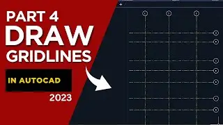How to draw GRIDLINES on a floor plan in AutoCAD
