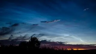 Серебристые облака (Noctilucent cloud) 14/07/2016