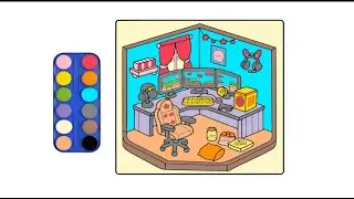 Relax, unwind, and color cozy little spaces made for calm and comfort 🤍🎨