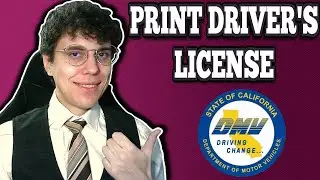Как распечатать временное водительское удостоверение в DMV (Департаменте транспортных средств).