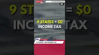 9 States = $0 Income Tax. States with no income tax. No income tax in USA. #incometax #income