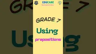 Learning prepositions made fun with Grade 7 at Educare Global School! 📚 #shortsfeed #school #viral