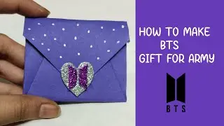 BTS gift ideas for army 💜/ diy gift/ paper craft #bts #army #youtube #viral #trending #bt21 #yt #jk