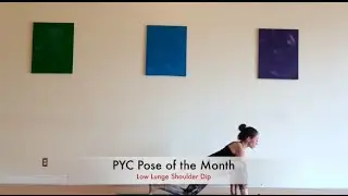 Power Yoga Canada's Pose of the Month - Low Lunge Bound Shoulder. September 2016.