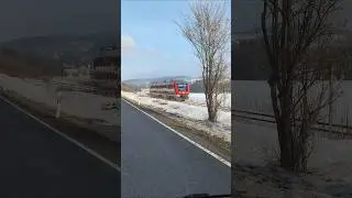 Zugbeobachtung - Triebzug DB622 Mittelfranken Bahn bei Schnee