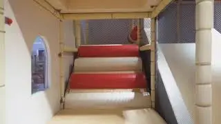 Commercial indoor playground equipment showing
