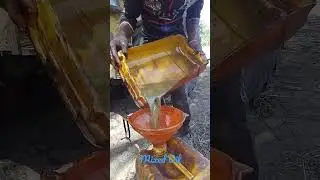 Oil mixed with diesel