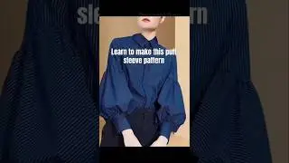 Puff sleeve pattern ✂️😍#trending #draft #fashion #patternmaking #dress #tutorial #easypatterns #fy