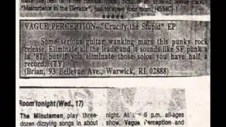 Cold day in Hell-Vague Perception