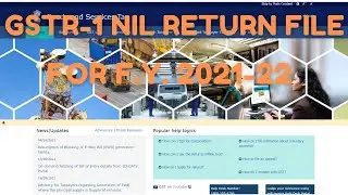 HOW TO FILE GSTR-1 NIL RETURN ONLINE LETEST FILING 2021