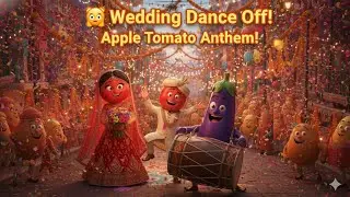 🍎🍅 Seb Weds Tamatar: The Most Epic Fruit-Vegetable Wedding Song! (Hindi Cartoon)