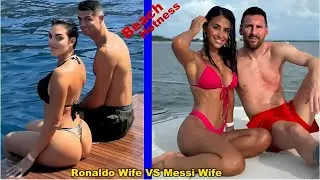 Ronaldo Wife VS Messi Wife Beach Hotness Video