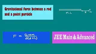 Gravitational force between a rod and a point particle
