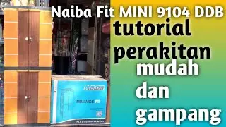 KO GINI 🤔🤔.... Mudahnya Merakit Lemari Plastik MINI 9104(Naiba Fit Mini DDB) 12 November 2022