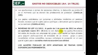 Impuesto de Sociedades.- 11  Gastos no deducibles