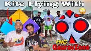 Flying 6 tawi kite with Gauravzone 😍 | Kite flying | Patang ki video | Yogesh 01