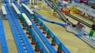 プラレール Tomy/Plarail: 30 trains on the 2015 Czech exhibition layout [HD]