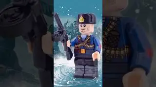 WWII-era Soviet Naval Infantry minifigure.