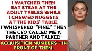 At My Brother’s Wedding, My Family Stuck Me at the Kids’ Table — Then the CEO Walked Over and…