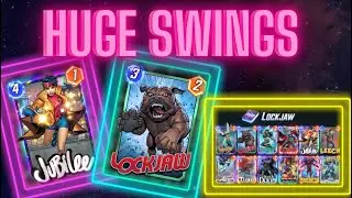 HUGE swings in POWER with this Lockjaw AND Jubilee Deck | Marvel SNAP Gameplay