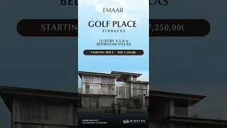 Embrace luxury living with Emaar Golf Place Terraces. #emaar  #golfplace #LuxuryLiving