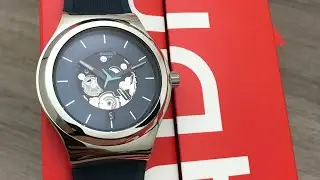 Swatch Blurang Automatic Men’s Watch YIS430 (Unboxing) @UnboxWatches