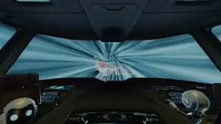 VR180 3D Space Flight Animation