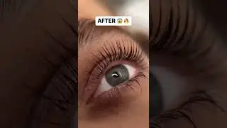 🔥Fire Before and After Lash Lift Treatment 🤩