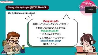 Nghe JLPT N3 Mondai 3 Ngày 1- Toản sensei