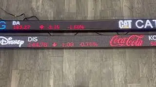 4mm vs 6mm LED Stock Ticker (5