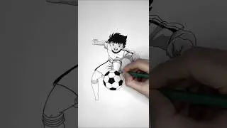 Captain majid drawing | Speed drawing stickman Captain Tsubasa