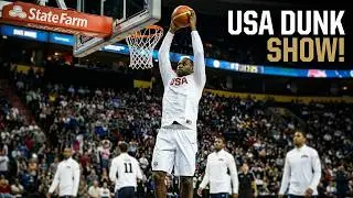USA Basketball 2012 Warmup dunks
