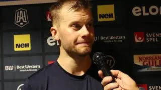 230908 Intervju med Viktor Grahn, SSK, efter matchen mot V&auml;stervik