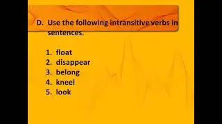 Q3 Transitive and Intransitive Verbs