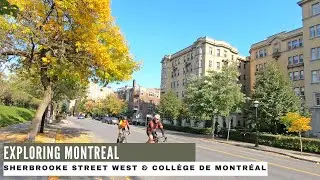 Walking in Downtown Montreal: Sherbrooke St & College de Montreal #downtownmontreal #montreal2020