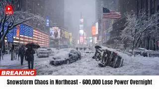 Breaking News: Blizzard Chaos Buries New York & Boston, USA &ndash; 40 Million at Risk