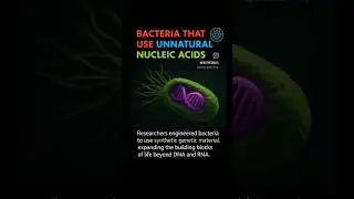 Bacteria use unnatural nucleic acids #scienceexplained #futuretech #shorts