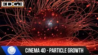 Cinema 4D Tutorial - Particle Outgrowth Effect HD