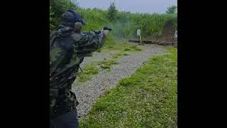 Love Shooting in the rain.  #tacticalgun #drill #range #reloadingbench #shootingdrills #rain #storm