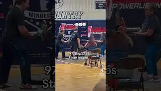 State record bench and I blew it out by over 50lbs #staterecord #powerlifting #powerliftingmeet #gym