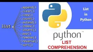 Operaciones y Métodos en listas Python, List Comprehension, Operador Ternario, Operadores OR & AND