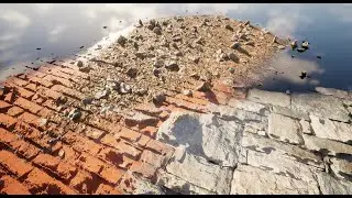 [UE5] Landscape with Displacement & Height Blend - demonstration