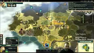 Civilization 5 Multiplayer 121: Russia [1/4] ( BNW 6 Player Free For All) Gameplay/Commentary