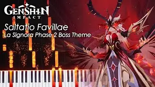 Saltatio Favillae 「La Signora Phase 2 Boss Theme」 - Genshin Impact Piano Tutorial & Sheet Music