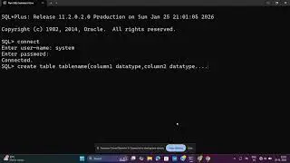 Create command in SQL?| ILM channel 