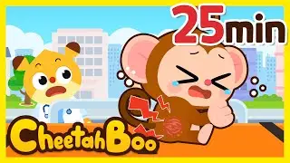 Let's take the monkey to the hospital | Animal & Dinosaur Doctor play | #Cheetahboo